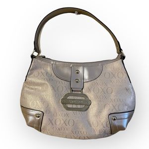 XOXO Cream Tan Taupe Shiny Shoulder Bag canva Y2K 2000s Vtg Vintage